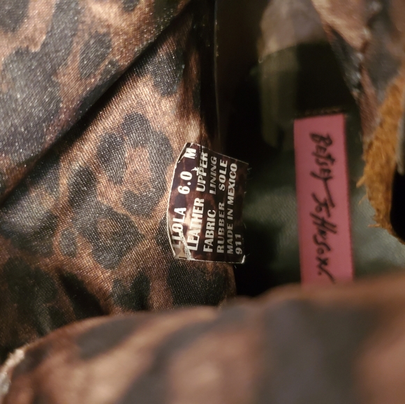 Betsy Johnson lola/leopard womans combat boot - Picture 4 of 5